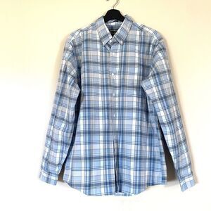 Eddie Bauer Men’s Classic Fit Cotton Plaid Button Down Shirt Size Large